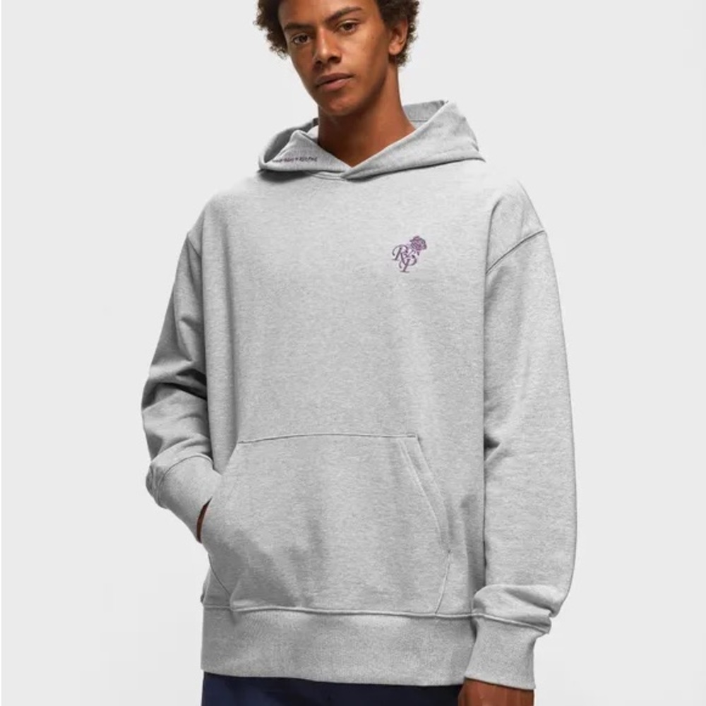 New Balance X Rich Paul Forever Yours Hoodie - Grey Heather / Purple Rose